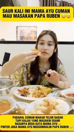 MAMA AYU WILL BE ANGRY IF I COOK PAPA RUBEN'S OMEDE EGGS 🫢🫣 #shorts #ayutingting