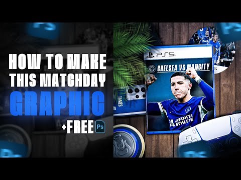 Football Matchday Speed Art On Photoshop! [FREE PSD]