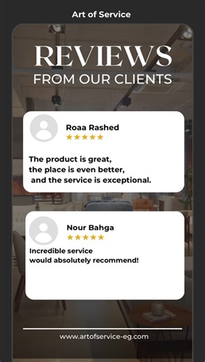 Every review is a reflection of trust. At Art of Service, we value your feedback and strive to exceed expectations every single time. #ArtOfService #ClientReviews #BrandExcellence #PremiumService | Art of Service