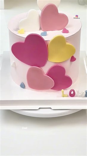 foundant heart cake decoration tutorial 🎂#cake #princesszeelsoni #recipe