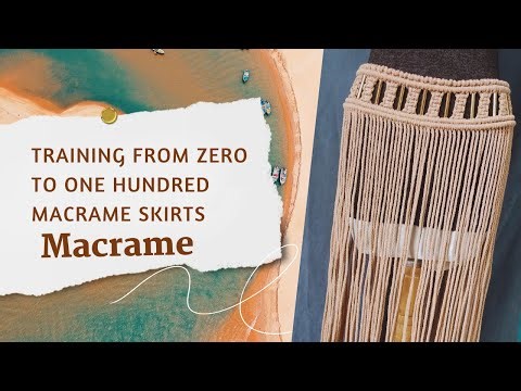 Step by step tutorial/Macrame skirt/The most beautiful macrame skirt🤩