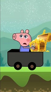 Peppa pig Chasing George for treasure | Peppa pig Funniest episodes