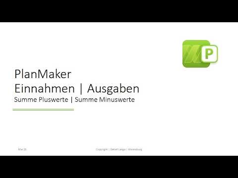 PlanMaker Einnahmen & Ausgaben