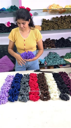 E-commerce business of hair accessories available all types of scrunchie and bow#diy #haircare