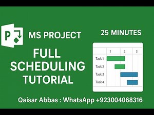 MS Project in 25 Minutes I MS Project Tutorial