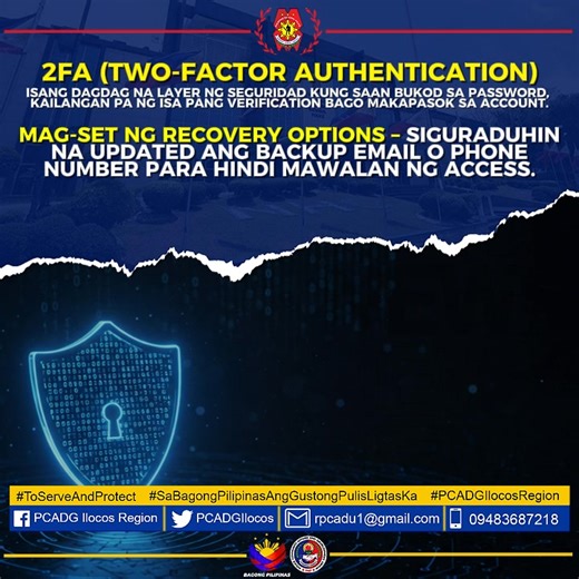 LOOK | ANTI-CYBERCRIME PREVENTION TIPS #BagongPNPparasaBagongPilipinas #PCADGIlocosRegion #ToServeandProtect *Disclaimer: CTTO of the photos, videos and other optics. No Copyright Infringement intended.* | PCADG Ilocos Region