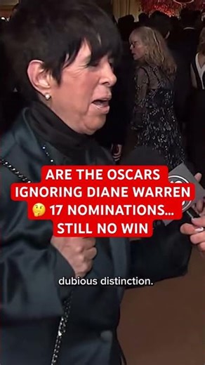 DIANE WARREN LOSES AGAIN AFTER 17 NOMINATIONS ARE THEY IGNORING HER #dianewarren #oscars #oscars2026