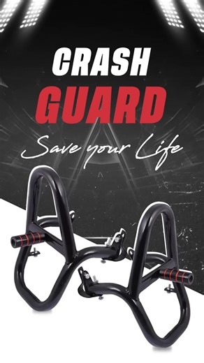 Smart Riders Always Use Crash Guard 🏍️ #shortsfeed #shorts