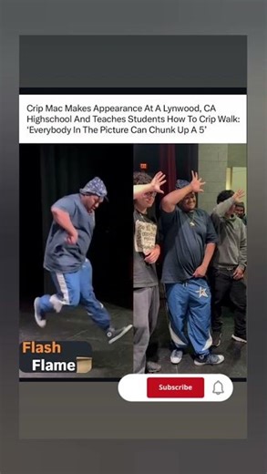 Crip Mac Goes to High School! Teaches Students How to Crip Walk 😳