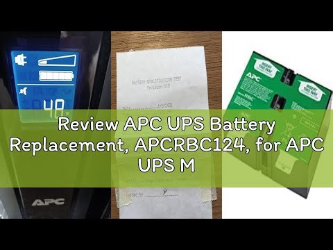 Review APC UPS Battery Replacement, APCRBC124, for APC UPS Models BX1500M, BR1500G, BR1300G, SMC1000
