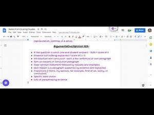 ECR Scoring Guide Notes -5th grade, 6th grade, and up! Deep dive into the scoring guides!