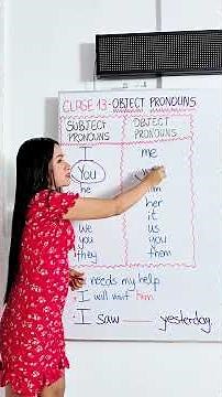 OBJECT PRONOUNS ✅ #easyenglishtv
