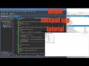 Delphi notepad app tutorial - July 2022 - 74af640b