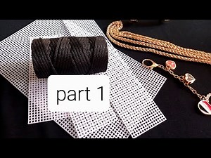 New plastic canvas bag design-part 1 /diy plastic canvas purse /plastic canvas tutorial