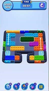 Color Block Jam Level 909 Solution Walkthrough #colorblockjam #gaming #colorblockjamgame #games