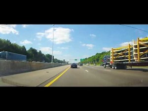 Driving on Interstate 71 from Downtown Columbus to Strongsville, Ohio