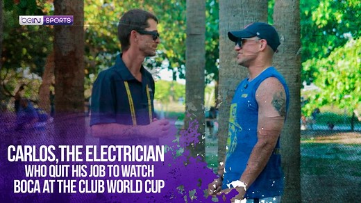🔌⚽️ Carlos quit his job as an electrician just to see Boca Juniors in the U.S. “If they didn’t give me permission… I’d find another job.” 😱 #beINSPORTS | beIN SPORTS USA