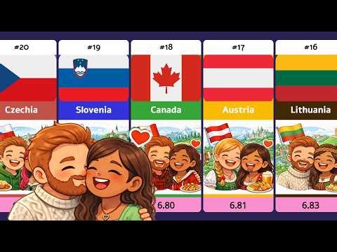 Top 50 Happiest Countries in the World 😊 | World Happiness Score Ranking | Episode 9