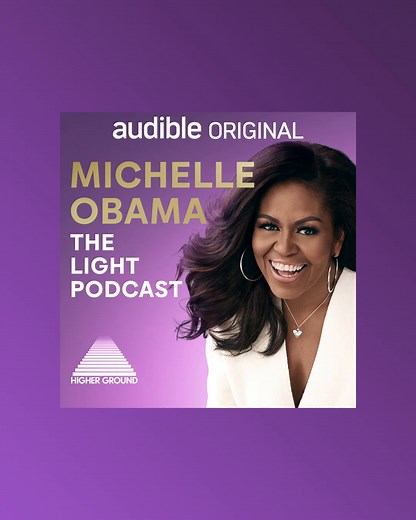 1.9K views · 58 reactions | ‘The Light’ podcast with Michelle Obama is launching March 7th on Audible. Presented by Higher Ground, the iconic former first lady sits down with her esteemed friends to share key lessons on how to navigate fear, identity, and other challenges we all face in our daily lives: adbl.co/TheLight | Audible | Facebook