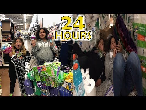 24 HOURS OVERNIGHT SLIME SUPPLIES SHOPPING CHALLENGE - 24 HOURS SLIME SUPPLY SHOPPING CHALLENGE