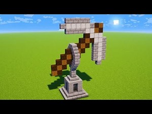 Minecraft Pickaxe Statue Tutorial 1.21 - How to build a pickaxe statue in Minecraft ⚒️