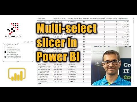 Multi select slicer in Power BI