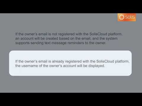 Solis Cloud Web | How to Associate Owners with Guests