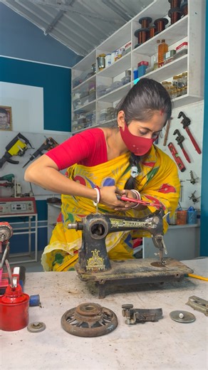 Old Sewing Machine Restoration #shorts #video Part-1 | R.S Electrical Adviser