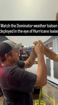 Dominator weather balloon launched into the eye of Hurricane Isaias!