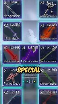 Collecting Every Special Grade Weapon In Roblox Jujutsu Infinite