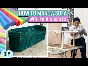 DIY SOFA USING POOL NOODLES // HOW TO MAKE A COUCH