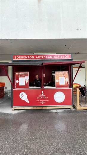 Italialaisia jäätelöitä maistettavana Kuopiossa