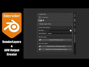 Render Layers & AOV Output Creator [Blender Add-on][2025] 🧰