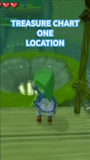 TREASURE CHART ONE LOCATION - The Legend Of Zelda -THE WIND WAKER #zelda #gaming