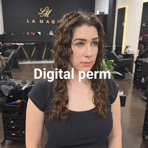 from cold perm transfer to digital perm. #hairbyclairechang #lamagiehairsalon #permmaster