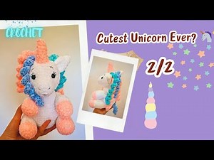 Crochet Unicorn Amigurumi – Step-by-Step Tutorial for Beginners 🦄