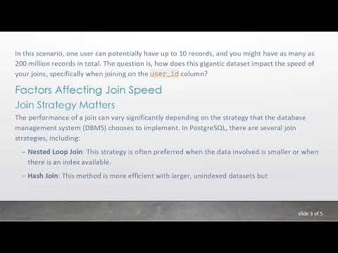 Does Join Speed Depend on Total Amount of Records in a Table?