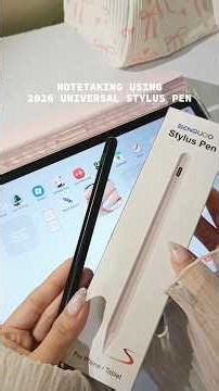 notetaking using 2026 universal stylus pen ✨ ft samsung tab a11+ 🎀