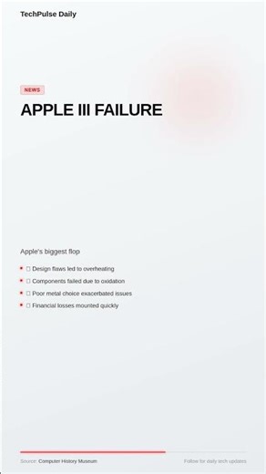 APPLE III FAILURE #Shorts