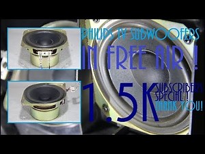 Philips CRT TV Woofers in FREE AIR ! ( 1500 subscibers special )