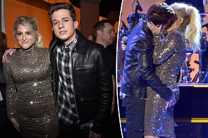 Meghan Trainor reacts to kissing Charlie Puth at 2015 AMAs on TikTok