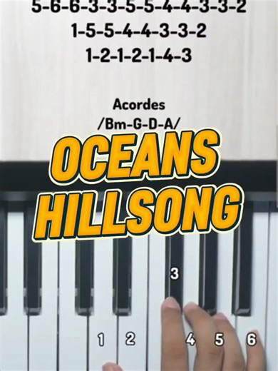 Learn to Play Piano with Oceans Tutorial