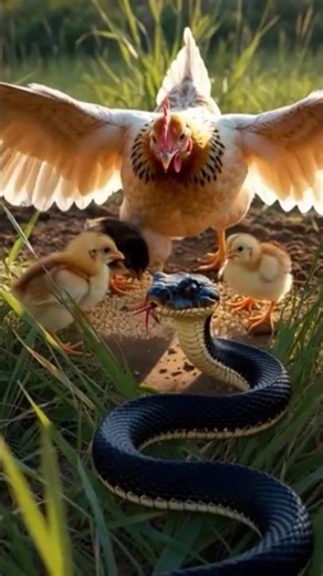 Murgi🐔 Aur Sap🐍 Ki Ladai #viral #aivideo #shorts