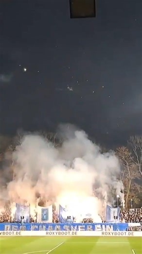 Epic Pyro & Flare Show |Viktoria Köln vs 1860 Munich | 3 Liga Ultras Atmosphere