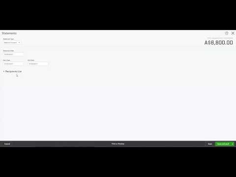 How to create and send Statements in QuickBooks Online | AUS
