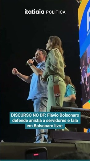 SPEECH IN THE DF: FLÁVIO BOLSONARO ADVOCATES FOR AMNESTY FOR PUBLIC SERVANTS AND CALLS FOR A FREE...