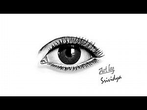 How to draw a Realistic eye in MS Paint | Step by step tutorial for beginners