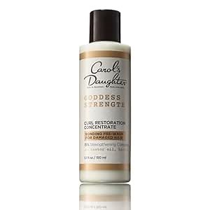 Carol's Daughter Goddess Strength Curl Restoration​ Concentrate, Bonding Pre Shampoo Hair Repair Treatment For Damaged Hair, 5.1 Fl Oz