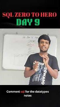 SQL DATA TYPES explained in 2 minutes..Day 9 of SQL ZERO TO HERO..#sql #youtubeshorts #interview