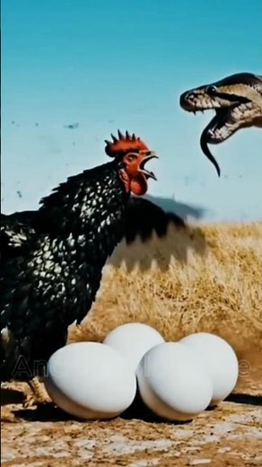 “Python Attacks the Hen… But the Rooster Fights Back!” #RoosterVsPython
